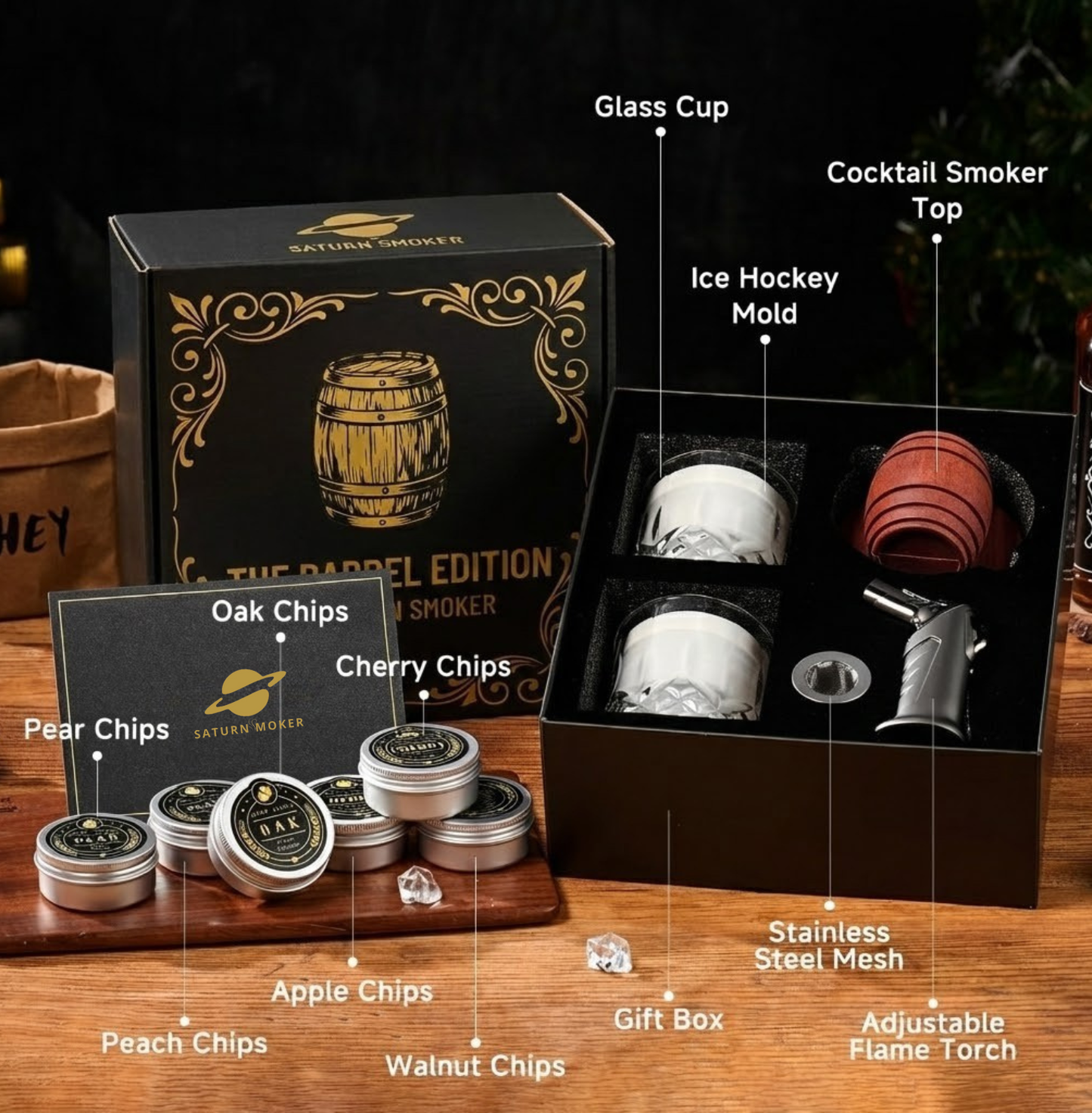 BellMore™ — Barrel Edition Whisky Smoking Kit